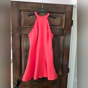 Bebe Coral Halter Dress